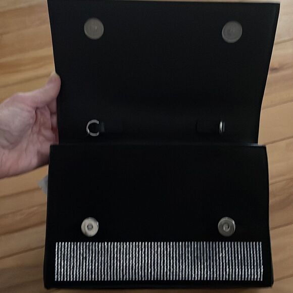 BADGLEY MISCHKA Tiny Silver Stud Embellished Microsuede Crossbody Bag. NWT. - Picture 10 of 12